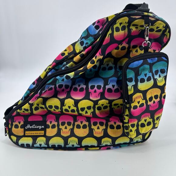 Angels Skates Sidewalk Iridescent Silver + Elbow & Knee Pads + Bag Women’s Sz 6 - Picture 9 of 12